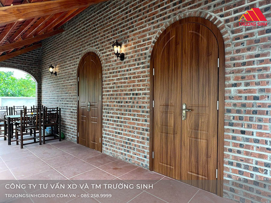 Cửa vòm 2 cánh Composite sang trọng